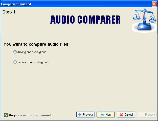Tutorial de Audio Comparer