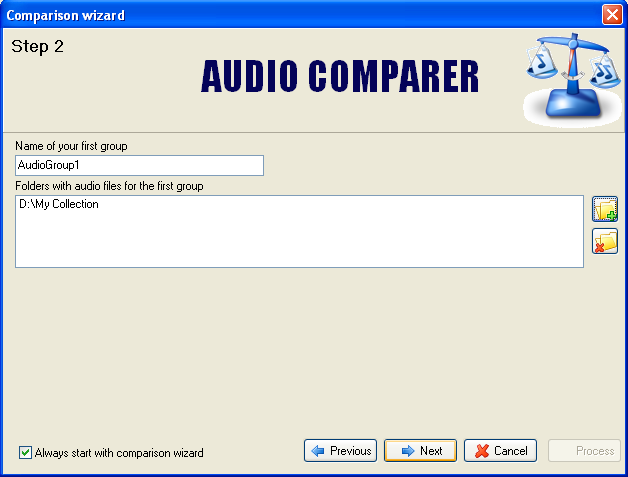 Guía de Audio Comparer