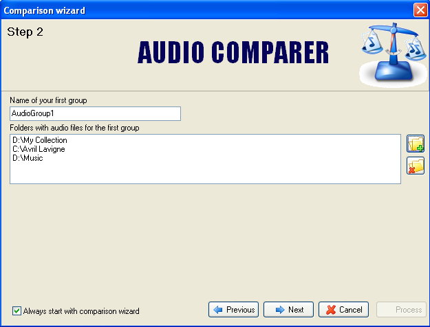 Audio Comparer How to use