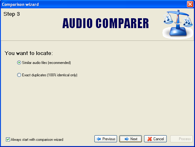 Anleitung zur Verwendung von Audio Comparer