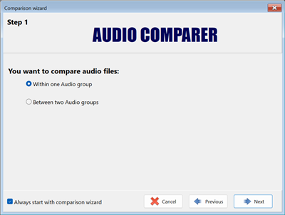 Setup wizard