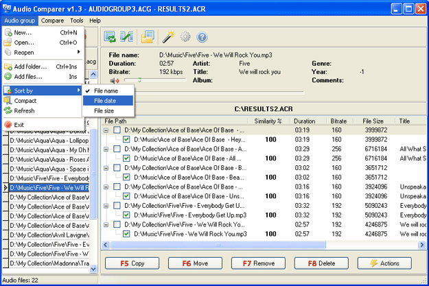 Audio Comparer自动标记